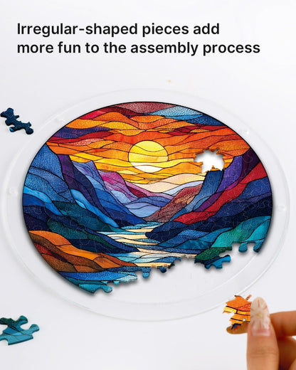 Moonlit Riverscape - Acrylic Window Suncatcher