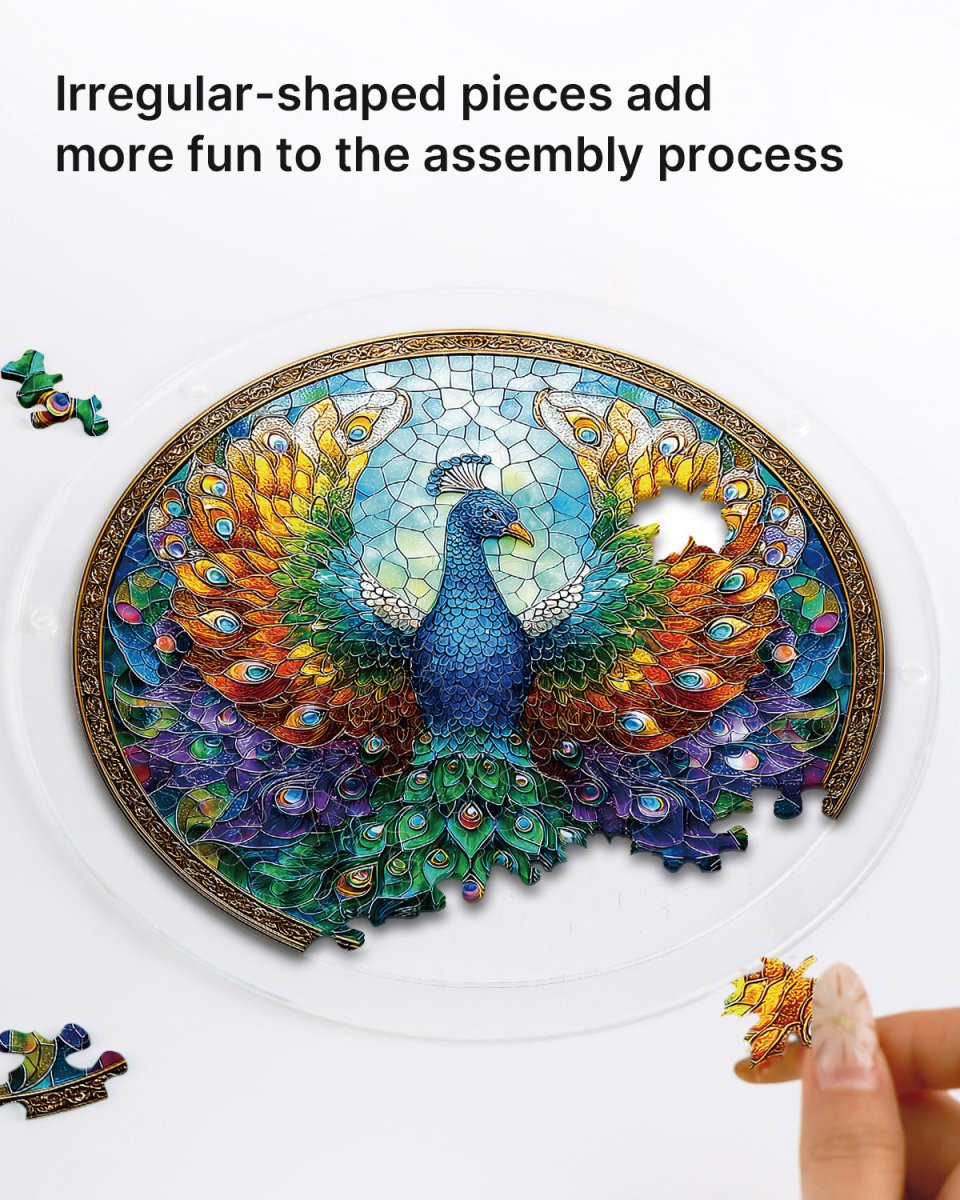Peacock of Radiance - Acrylic Window Suncatcher