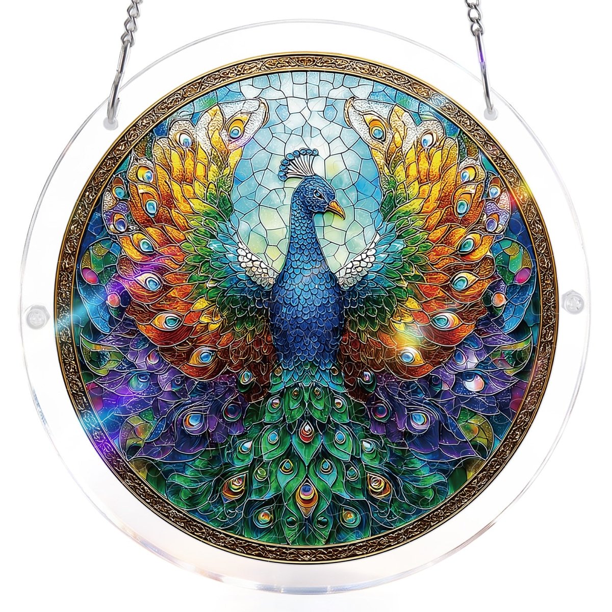 Peacock of Radiance - Acrylic Window Suncatcher