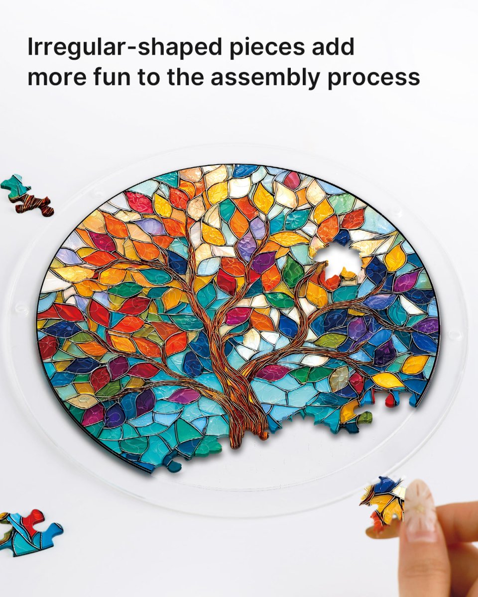 Tree of Luminous Leaves - Acrylic Window Suncatcher