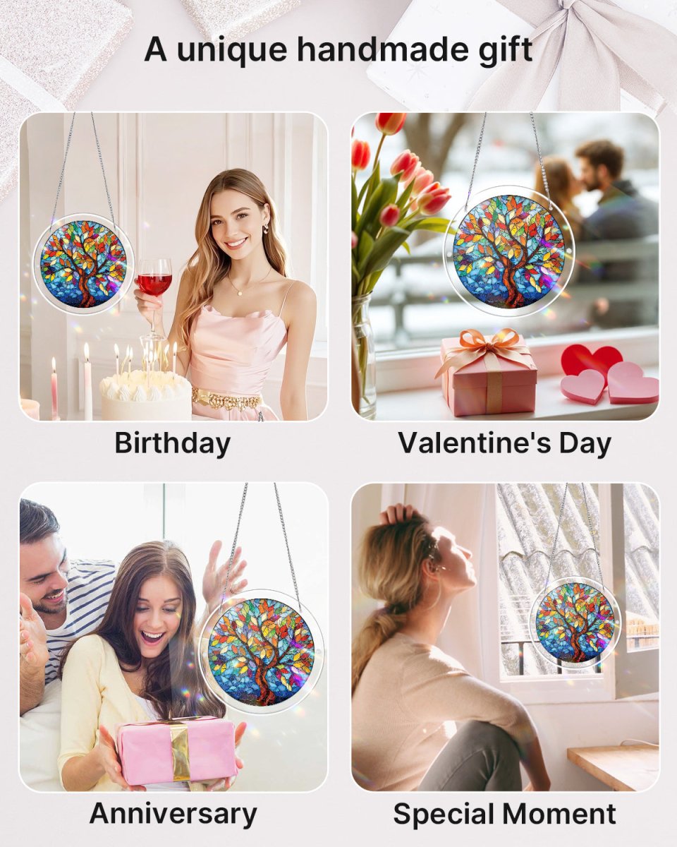 Tree of Radiant Glass - Acrylic Window Suncatcher