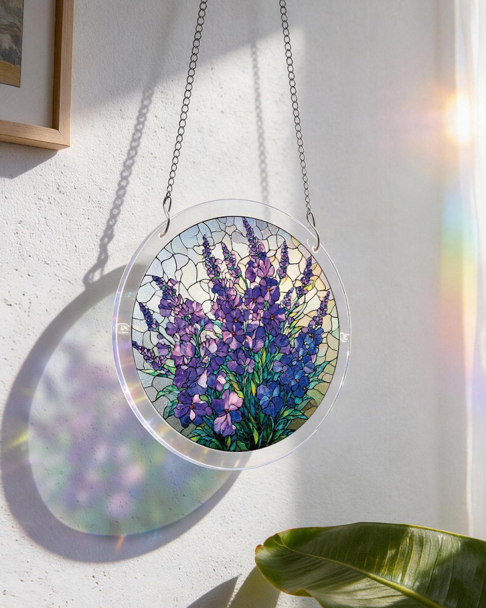 Violet Garden Grace - Acrylic Window Suncatcher