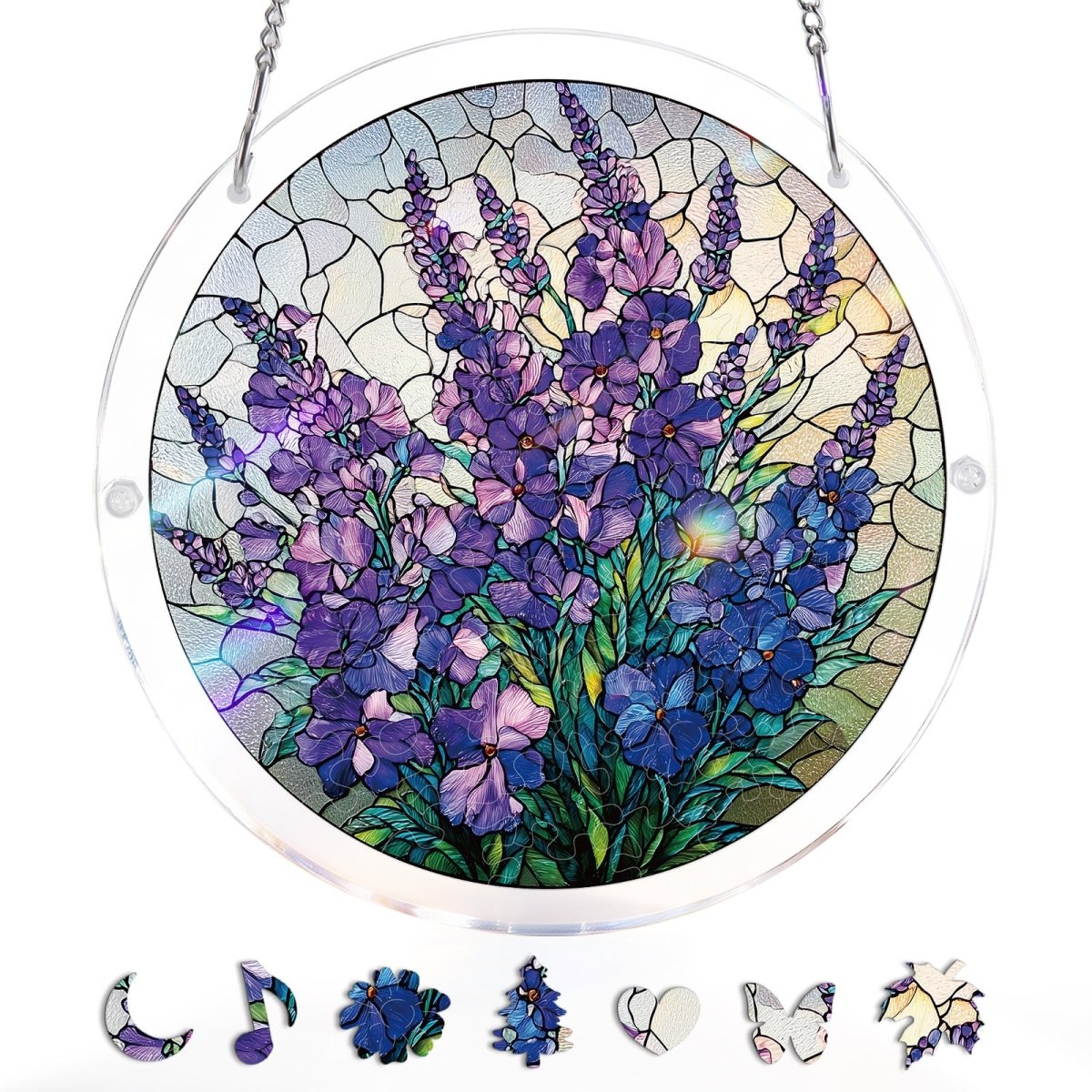 Violet Garden Grace - Acrylic Window Suncatcher