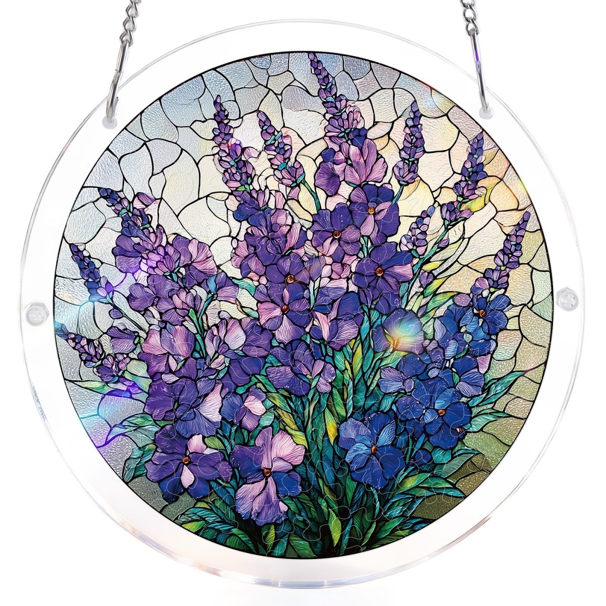 Violet Garden Grace - Acrylic Window Suncatcher