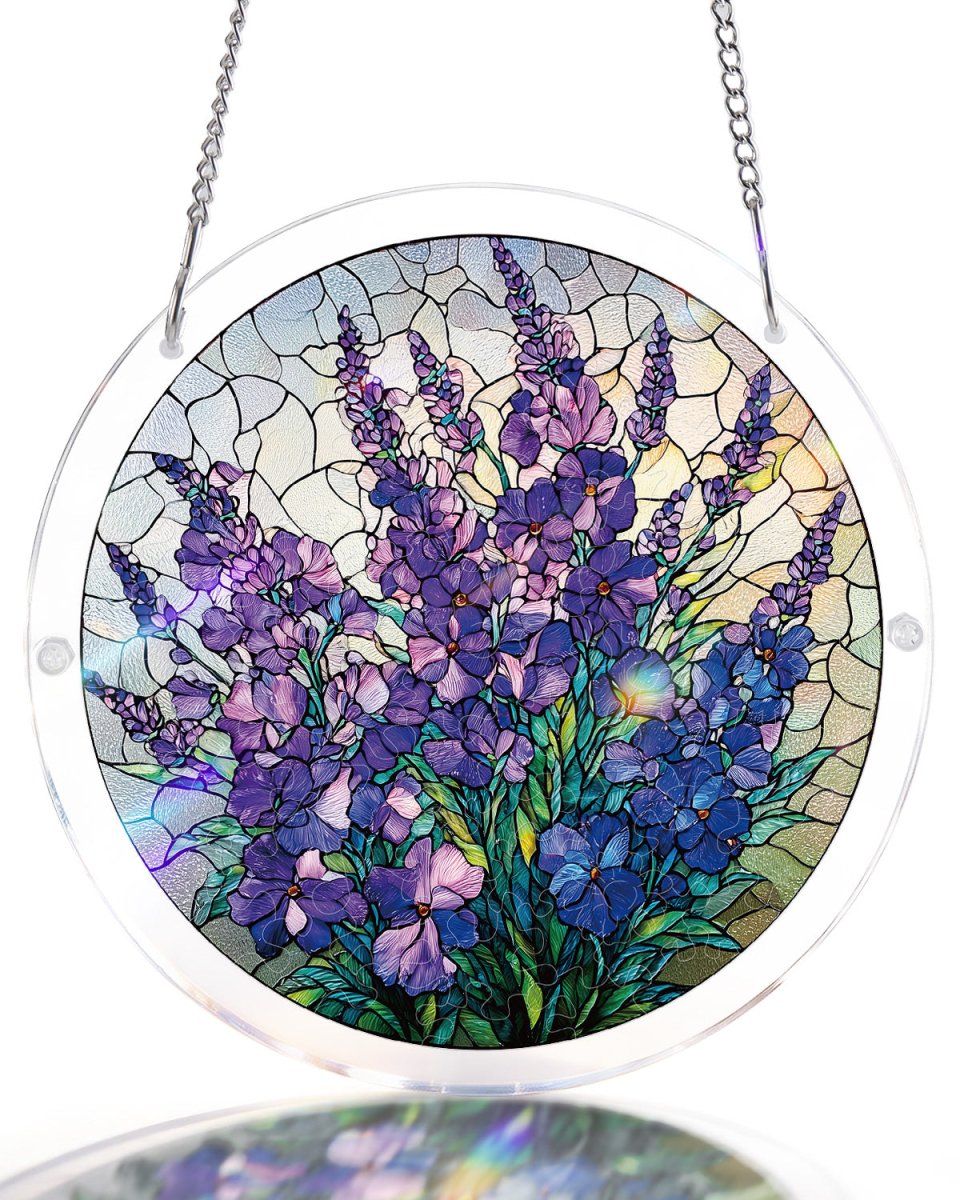 Violet Garden Grace - Acrylic Window Suncatcher