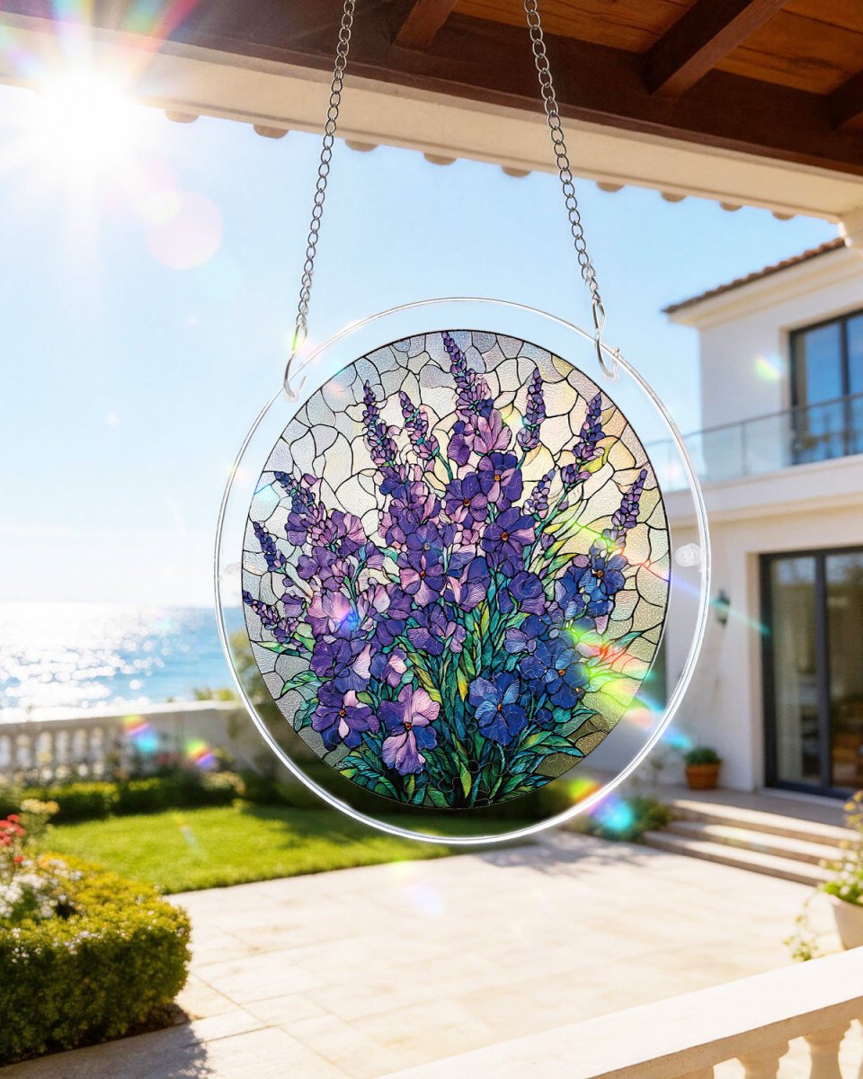 Violet Garden Grace - Acrylic Window Suncatcher