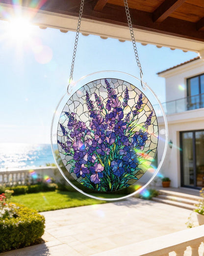 Violet Garden Grace - Acrylic Window Suncatcher