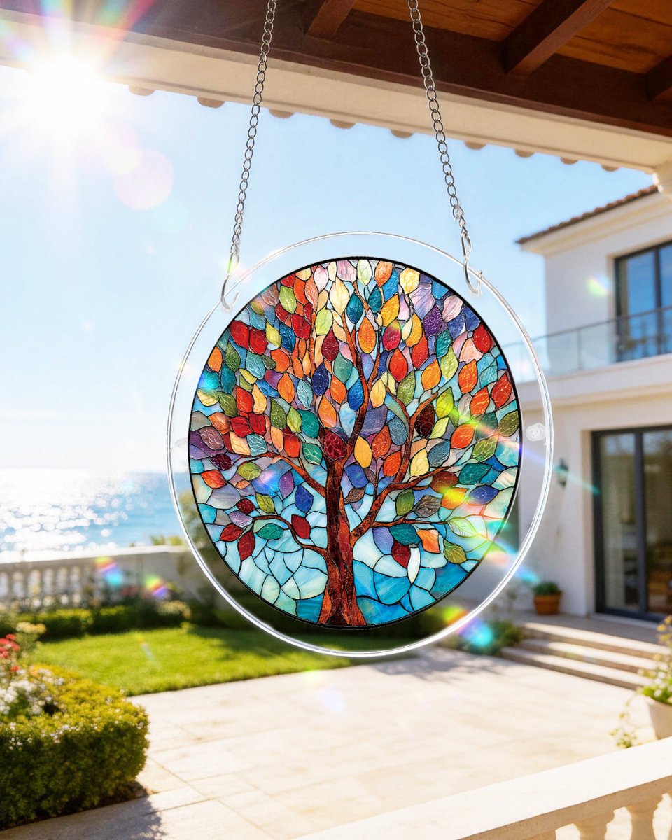 Vivid Tree of Life - Acrylic Window Suncatcher