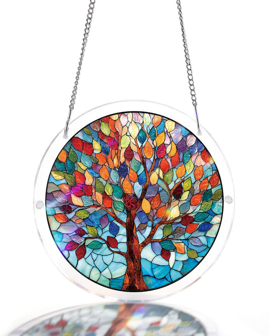 Vivid Tree of Life - Acrylic Window Suncatcher