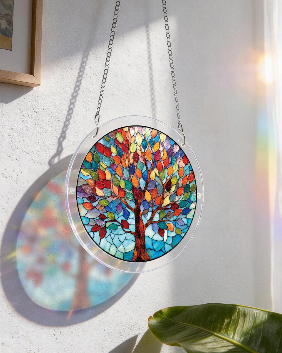 Vivid Tree of Life - Acrylic Window Suncatcher