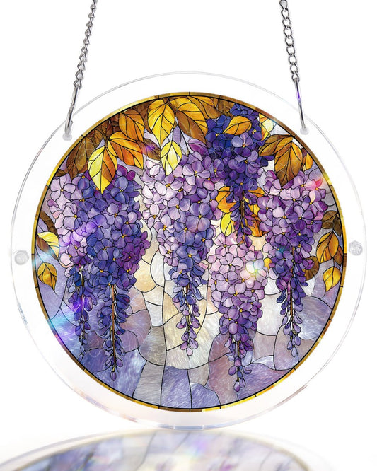 Wisteria in Glasslight - Acrylic Window Suncatcher