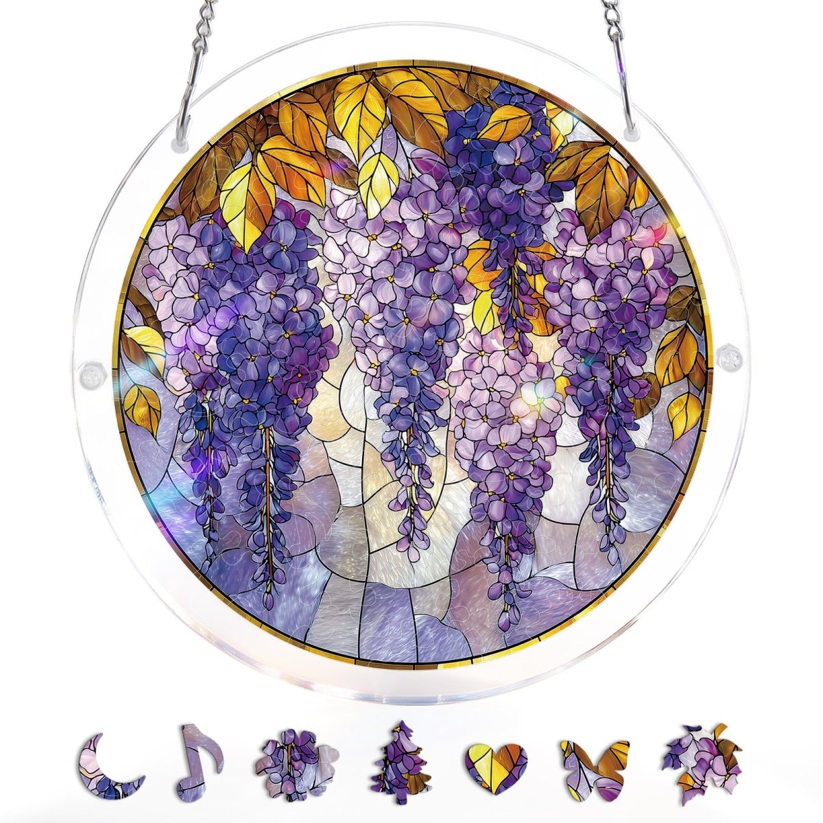 Wisteria in Glasslight - Acrylic Window Suncatcher