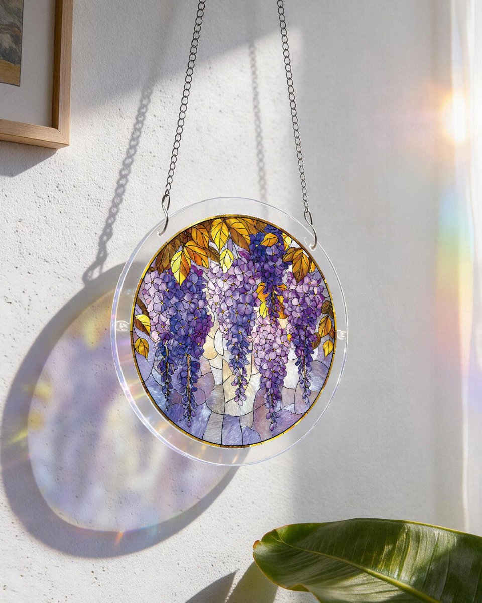 Wisteria in Glasslight - Acrylic Window Suncatcher