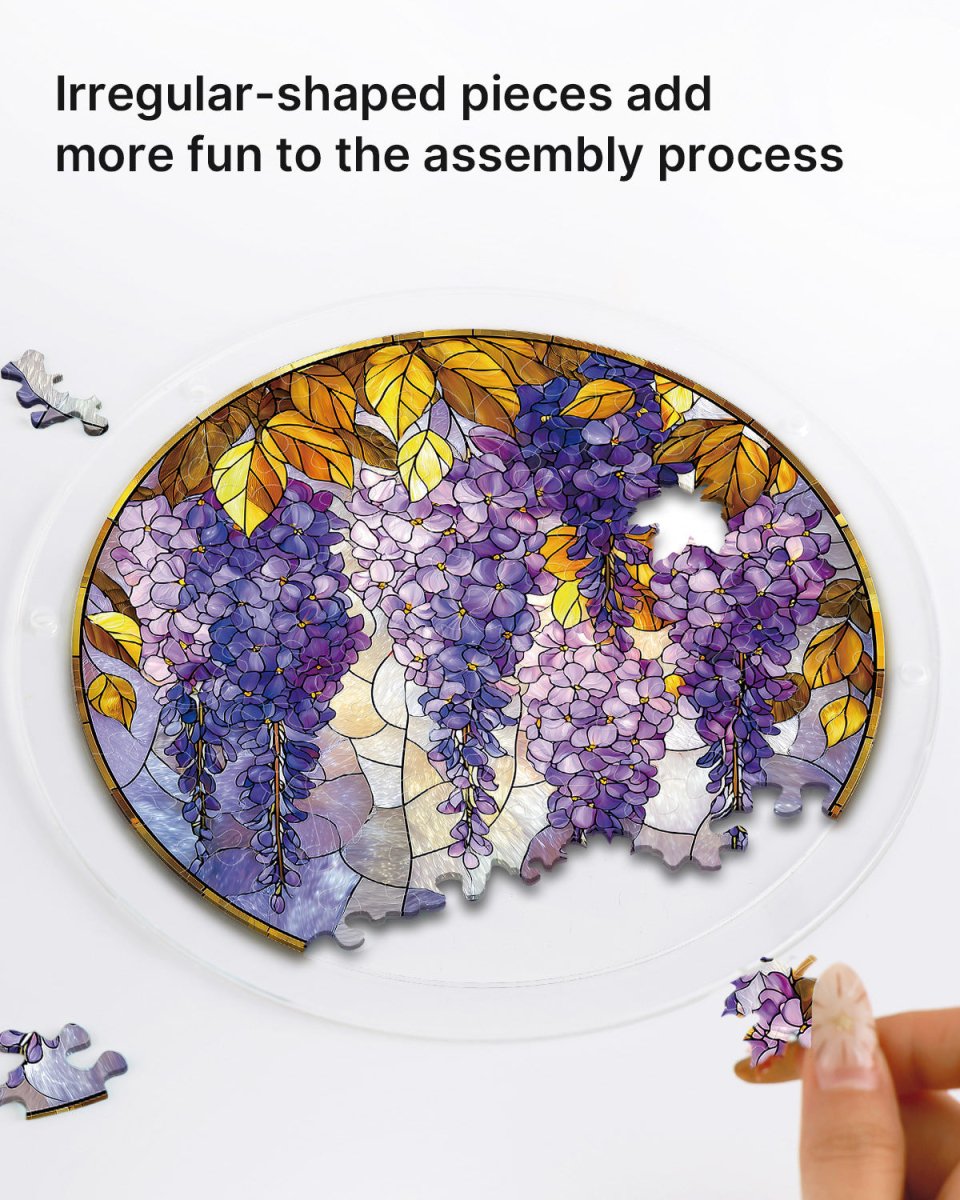 Wisteria in Glasslight - Acrylic Window Suncatcher