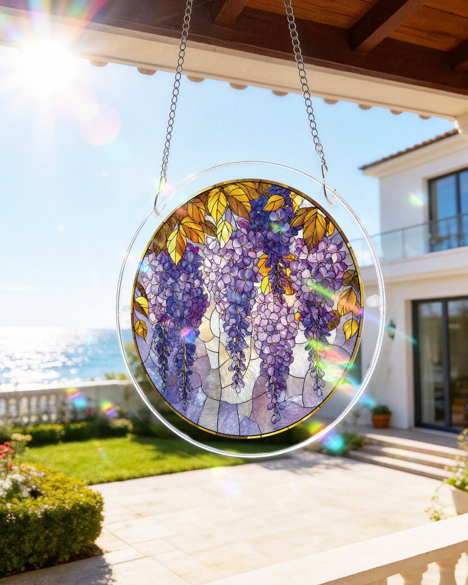 Wisteria in Glasslight - Acrylic Window Suncatcher