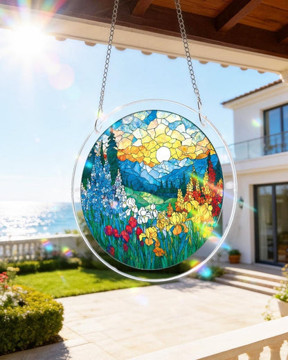 Dawn Blossom Sea - Acrylic Window Suncatcher