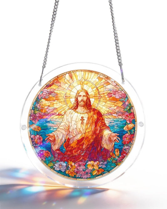 Holy Light of Jesus - Acrylic Window Suncatcher