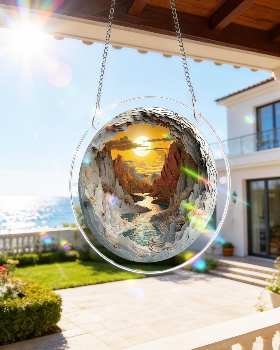 Sunset Canyon - Acrylic Window Suncatcher