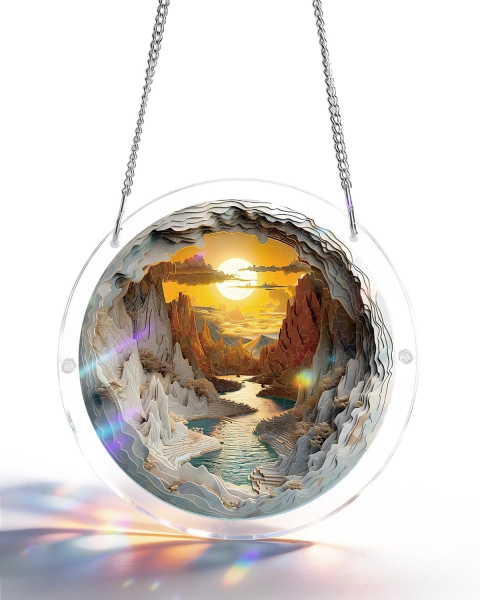 Sunset Canyon - Acrylic Window Suncatcher