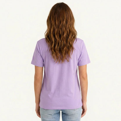 Rooted Wildflower Garden Print Crew Neck Cotton Tee
