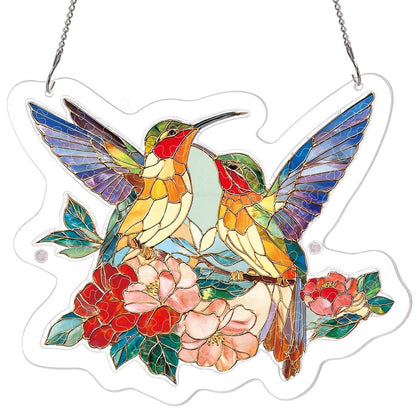 Two Birds of Spring - Acrylic Window Suncatcher