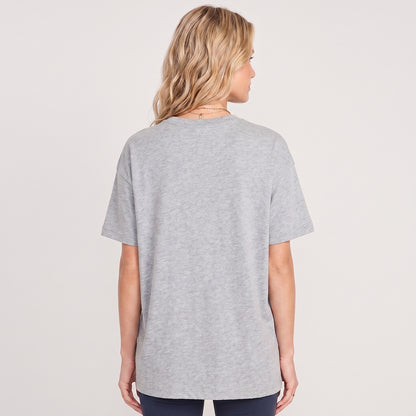 Strong As A Mother Print Crew Neck Cotton Tee
