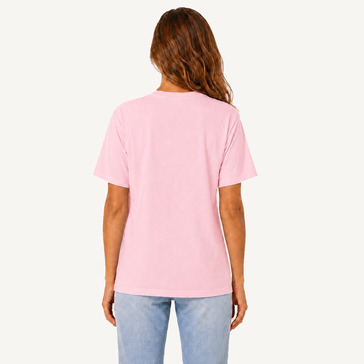 Country Chicken Wildflower Garden Print Crew Neck Cotton Tee