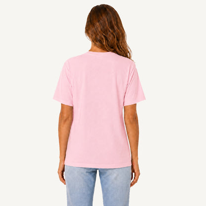 Country Chicken Wildflower Garden Print Crew Neck Cotton Tee