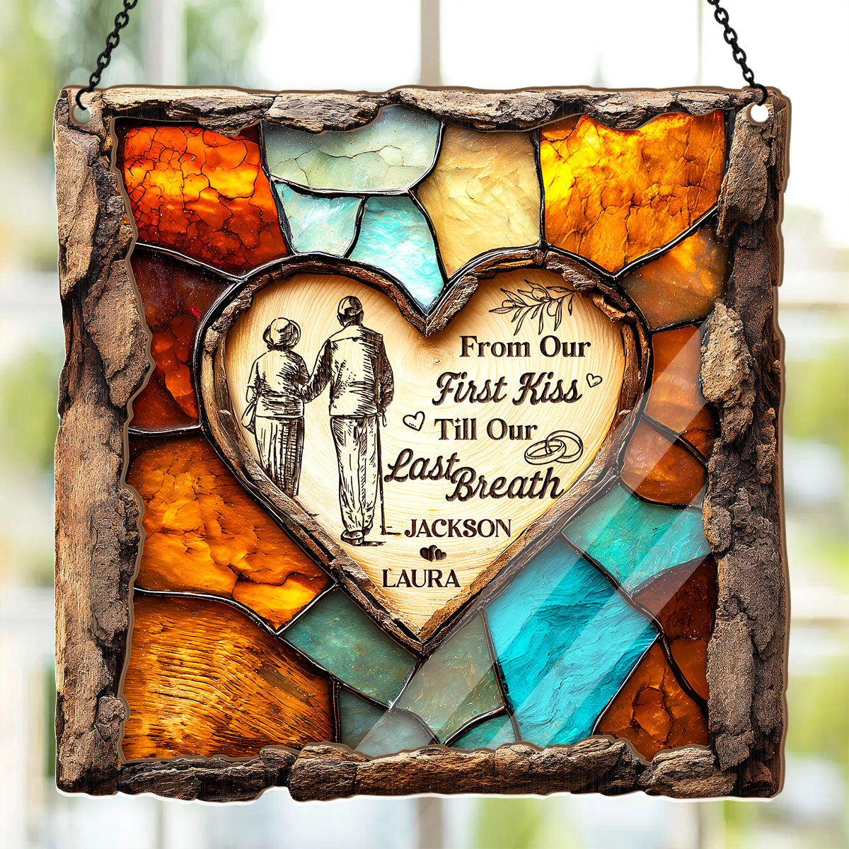 Rooted In Love - Personalized Window Hanging Suncatcher