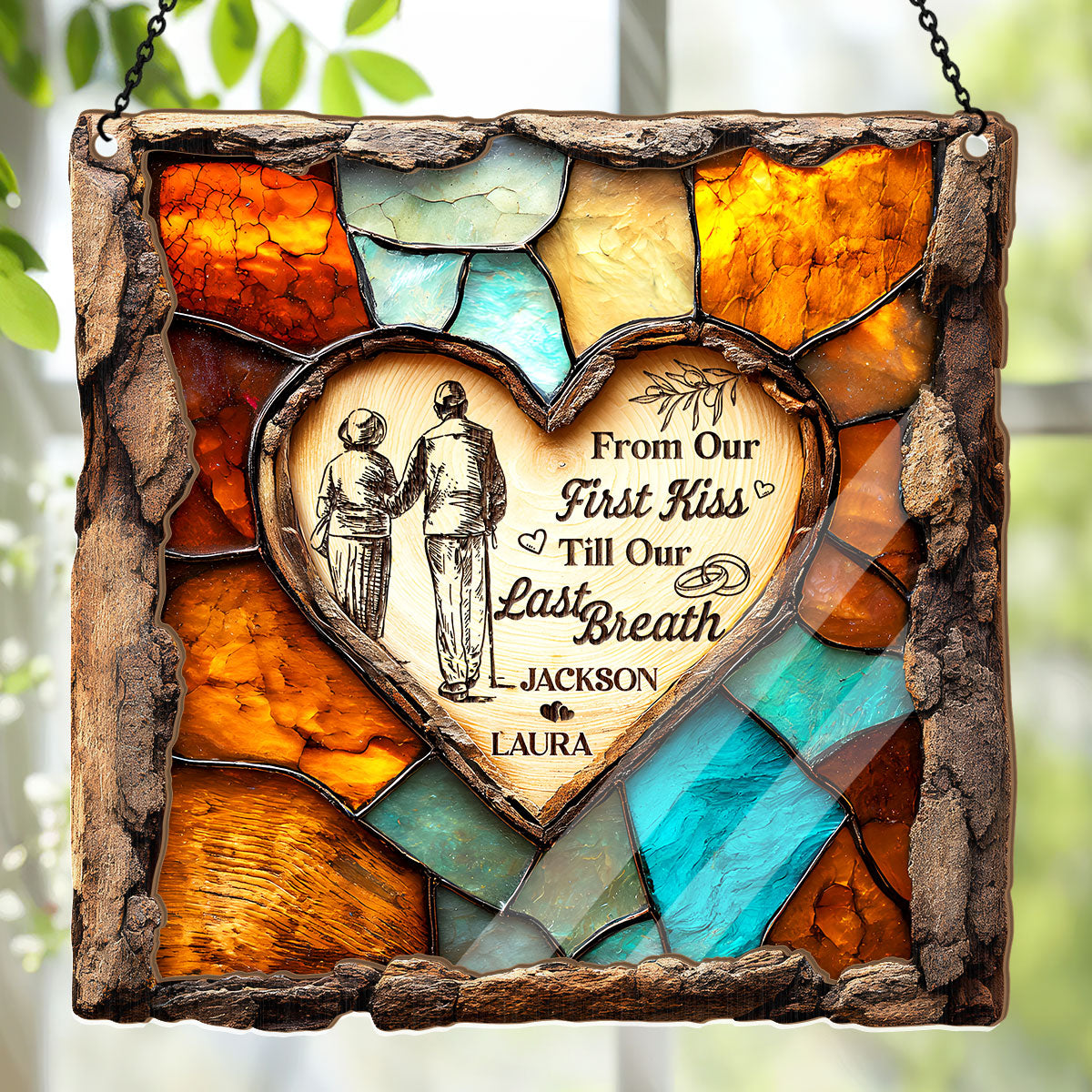 Rooted In Love - Personalized Window Hanging Suncatcher