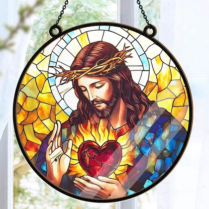 Sacred Heart Of Jesus - Window Hanging Suncatcher